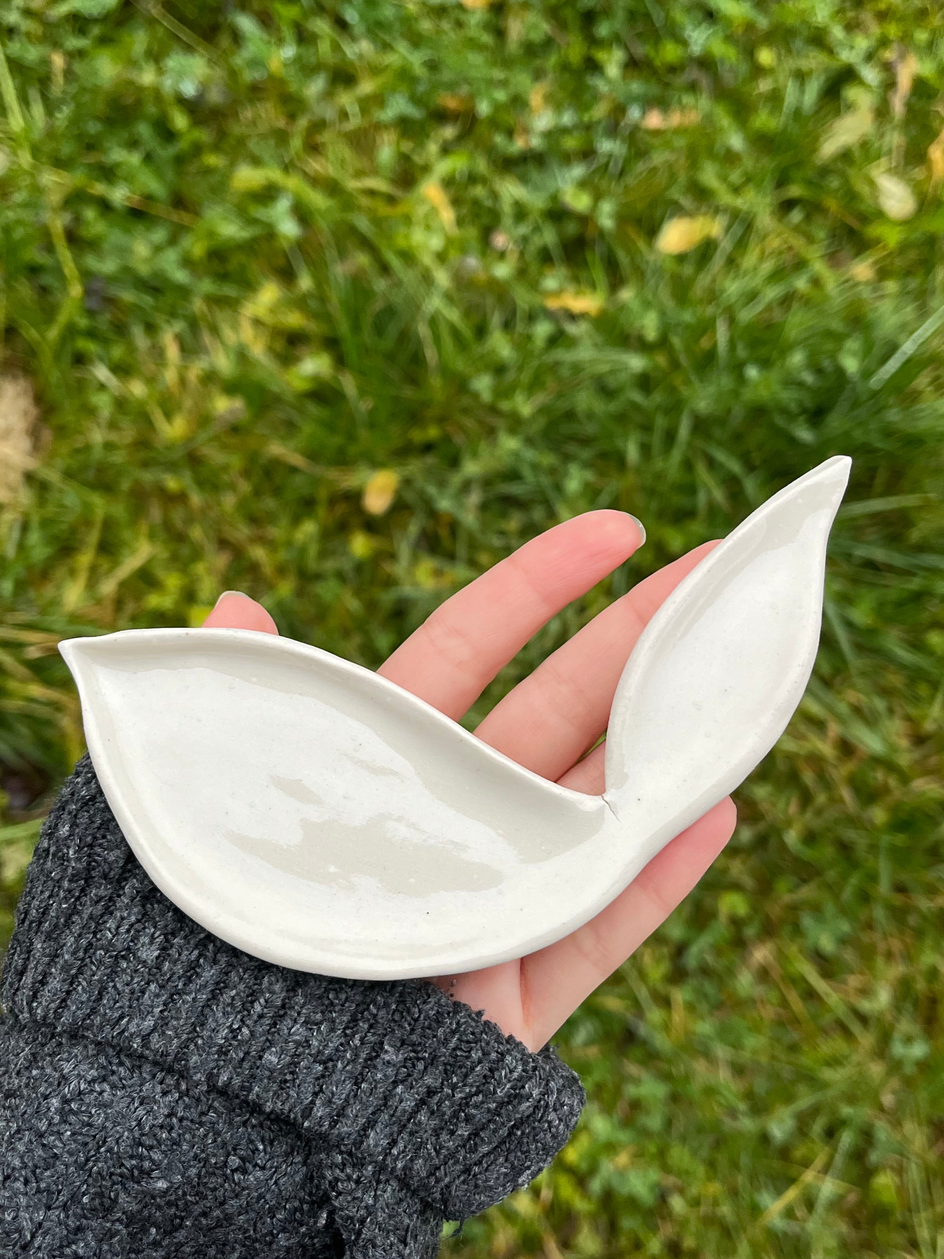 Handmade Jewelry Leaf Plate | Ring Dish | Decorative Ceramic
