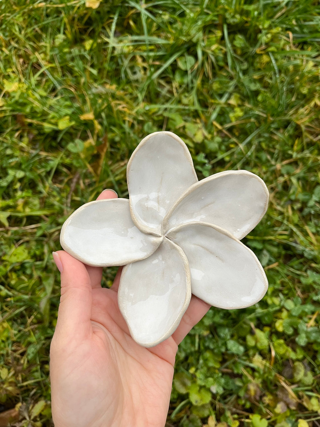 Handmade Flower Jewelry Plate | Ring Dish | Decorative Ceramic