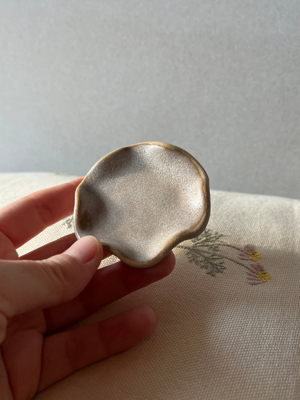 Pink Handmade Jewelry Plate | Ring Dish | Decorative Ceramic