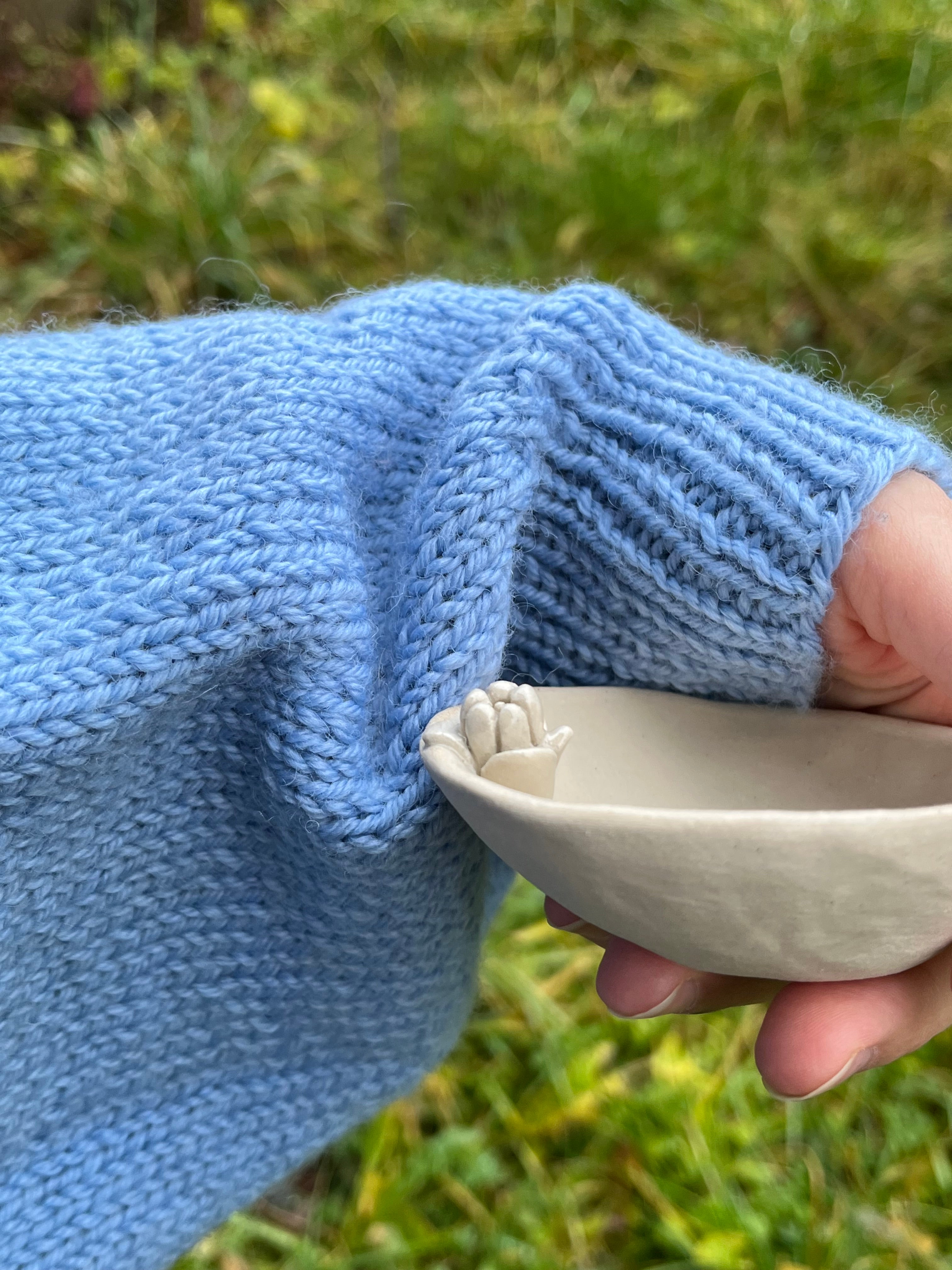 Small Handmade Jewelry Bowl With A Flower | Ring Dish | Decorative Ceramic