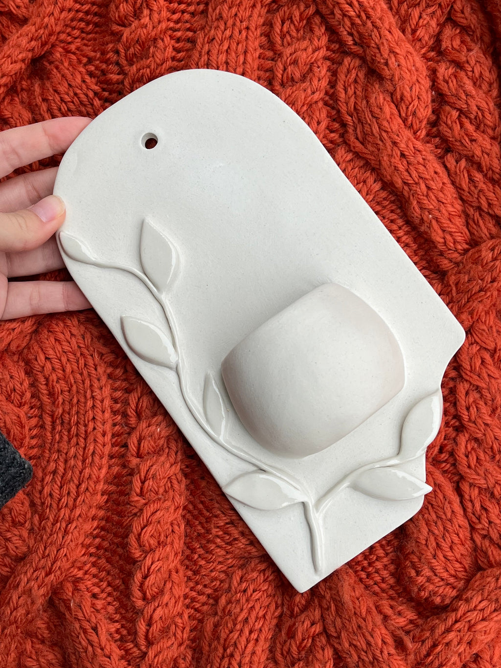 Handmade Ceramic Wall Vase | Decorative Wall Ceramics