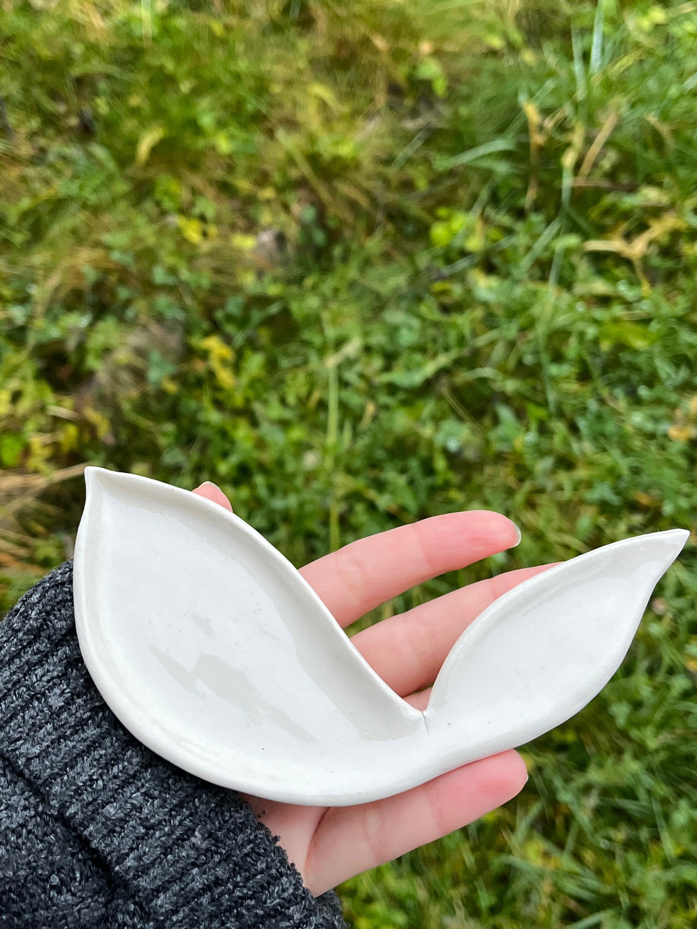 Handmade Jewelry Leaf Plate | Ring Dish | Decorative Ceramic